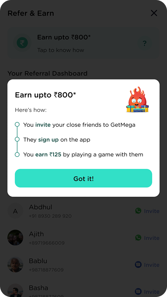 Referral steps