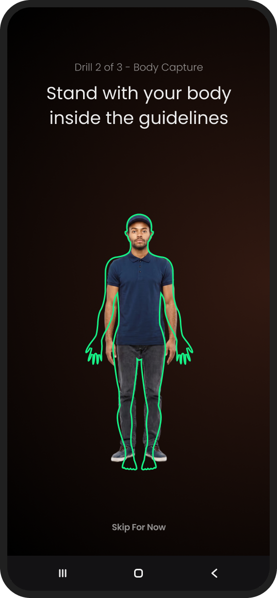Practice drill introducing the visual AI