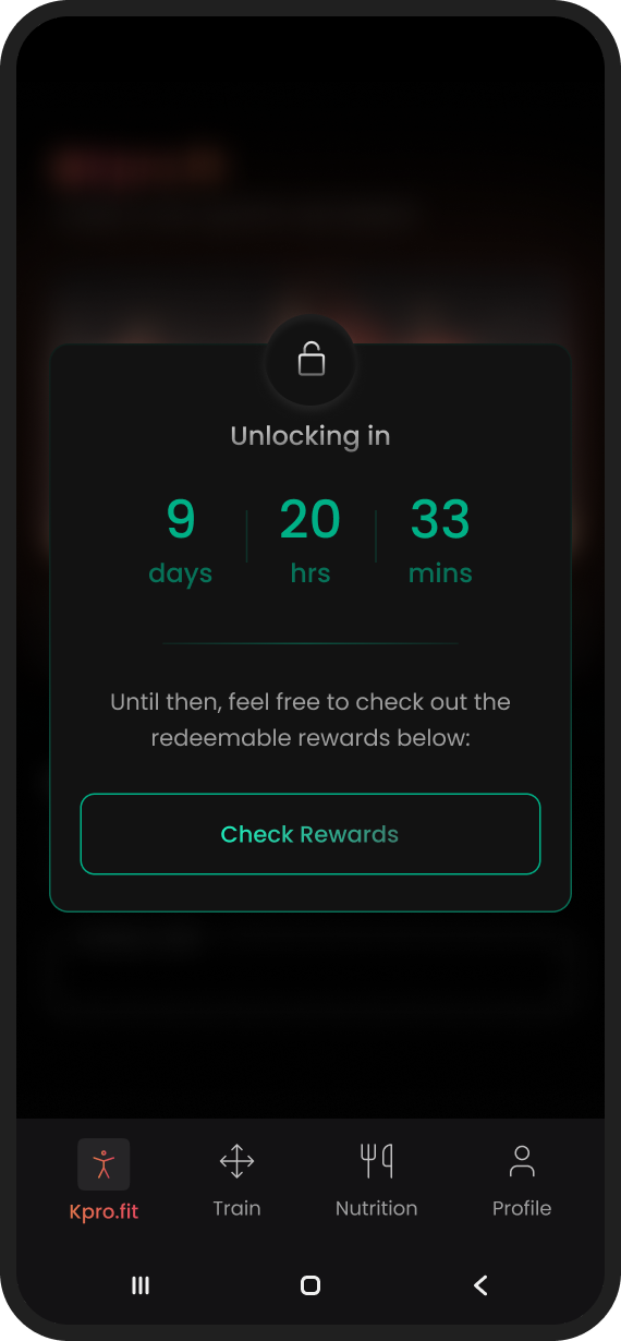 Rewards browsing while waiting for the event